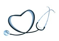 ハートの聴診器 の写真素材 イラスト素材 アマナイメージズ