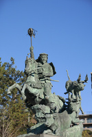 北条早雲公騎馬像 高岡銅器 般若純一郎 作 ブロンズ像 北条早雲公像 - 高岡銅像マップ【公式Webサイト】