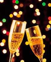 シャンパングラスの乾杯 の写真素材 イラスト素材 アマナイメージズ