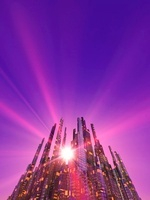 未来都市のイラスト素材 アマナイメージズ