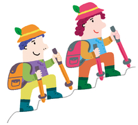 登山のイラスト素材 アマナイメージズ