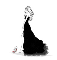 靴を履くドレスの女性 の写真素材 イラスト素材 アマナイメージズ