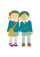 幼稚園児のイラスト素材 アマナイメージズ