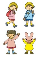 幼稚園児のイラスト素材 アマナイメージズ