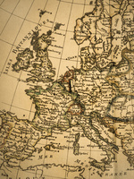 ヨーロッパ自遊自在　古地図 1936 europe map - Etsy 日本