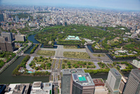 東京都文京区〜千代田区　航空写真　年代不明 これが戦前の東京！昭和11年頃に撮影、かなり貴重な東京の空中写真を