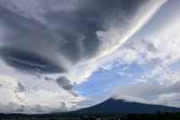 【風水画】吊るし雲 富士山の絵 高波動スピリチュアルアート チャネリング瞑想 風水画】吊るし雲 富士山の絵 高波動スピリチュアルアート