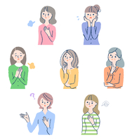 女性 おしゃれ 大人のイラスト素材 アマナイメージズ