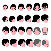 笑う 笑顔 イラストのイラスト素材 アマナイメージズ