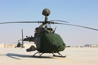 An OH-58D Kiowa Warrior helicopter.[11079015964]の写真・イラスト