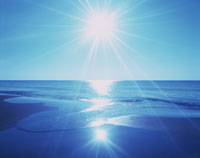 パステル画 「太陽と海」 夕陽と海 020」2回目 パステル画の制作過程 | パステル画制作