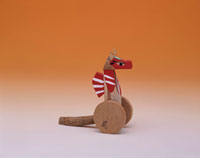 きしまやま一刀彫 大八車馬[25651002779]の写真・イラスト素材｜アマナ