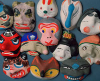 柏張子 お面[25978000692]の写真・イラスト素材｜アマナイメージズ