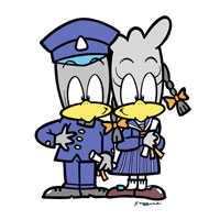 学生服を着た鳥のキャラクターの卒業式イメージ の写真素材 イラスト素材 アマナイメージズ