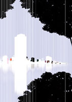 町並み 都会 都市 街イラスト 建設 風景 イラストのイラスト素材 アマナイメージズ