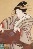 桜下美人画（部分）[20076000492]の写真・イラスト素材｜アマナイメージズ