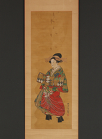 肉筆浮世絵美人図 花魁[20076000623]の写真・イラスト素材｜アマナ