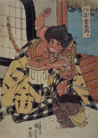 坂田金太郎の豆まき[22451034182]の写真・イラスト素材｜アマナイメージズ