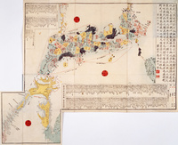 日本の古地図[22451034333]の写真・イラスト素材｜アマナイメージズ