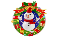 ④【雪だるまfamily】クリスマス シーグラスアート