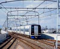 名鉄常滑線名鉄特急ミュースカイ の写真素材 イラスト素材 アマナイメージズ