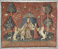 水彩画　一角獣を抱いていない貴婦人 一角獣を抱く貴婦人 - Wikipedia