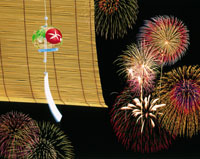 花火と風鈴 の写真素材 イラスト素材 アマナイメージズ