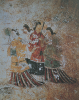 高松塚古墳壁画の複製画 高松塚古墳壁画の修復完了 文化庁、保存・展示施設検討へ - 産経