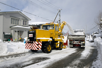 ロータリー除雪車 の写真素材 イラスト素材 アマナイメージズ